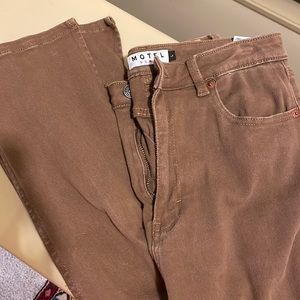 never worn Motel brown denim pants